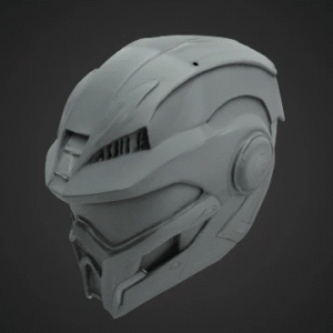 Futuristic Combat Helmet