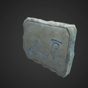 Rune-Engraved Stone Tablet