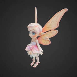 Bubbly Fairy with Wings
