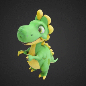 Playful Dinosaur Buddy