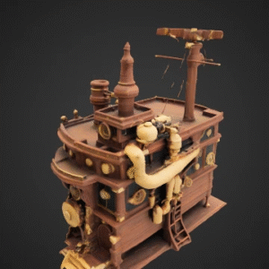 Steampunk Airship Dock